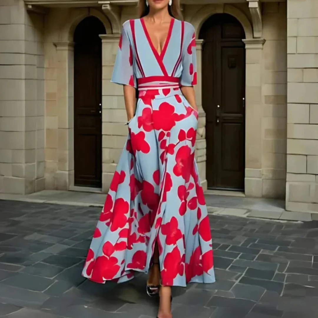 Veronica™ | Vestido elegante con estampado floral