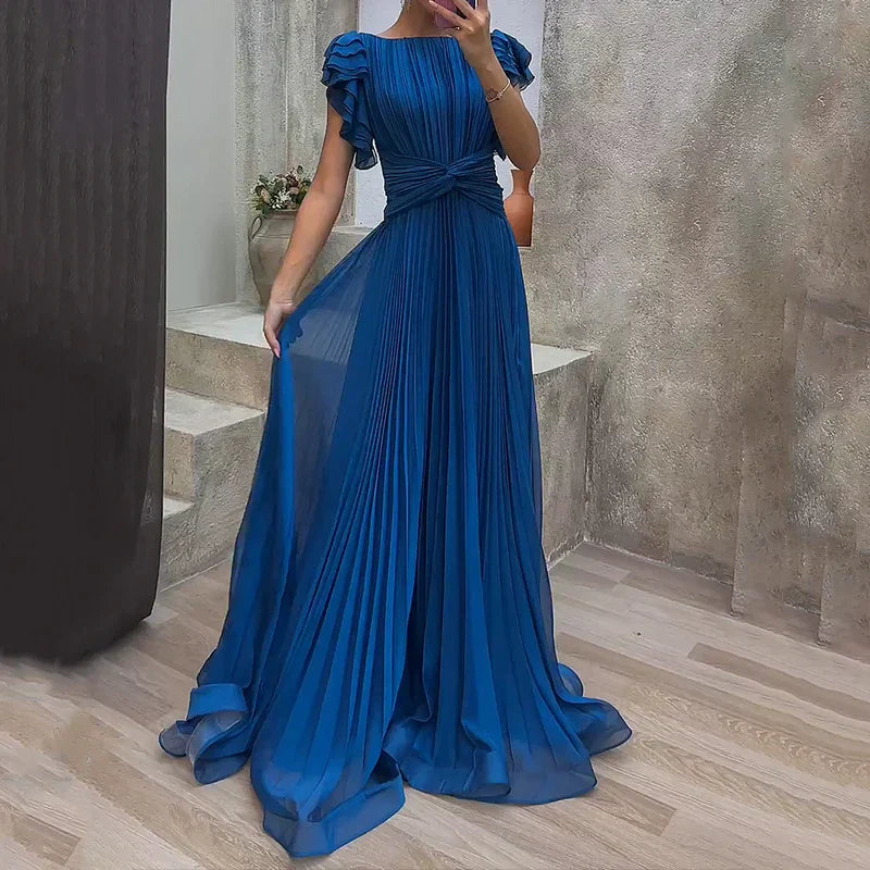 Rosa™ | Vestido de noche plisado