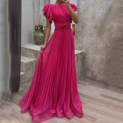 Rosa™ | Vestido de noche plisado