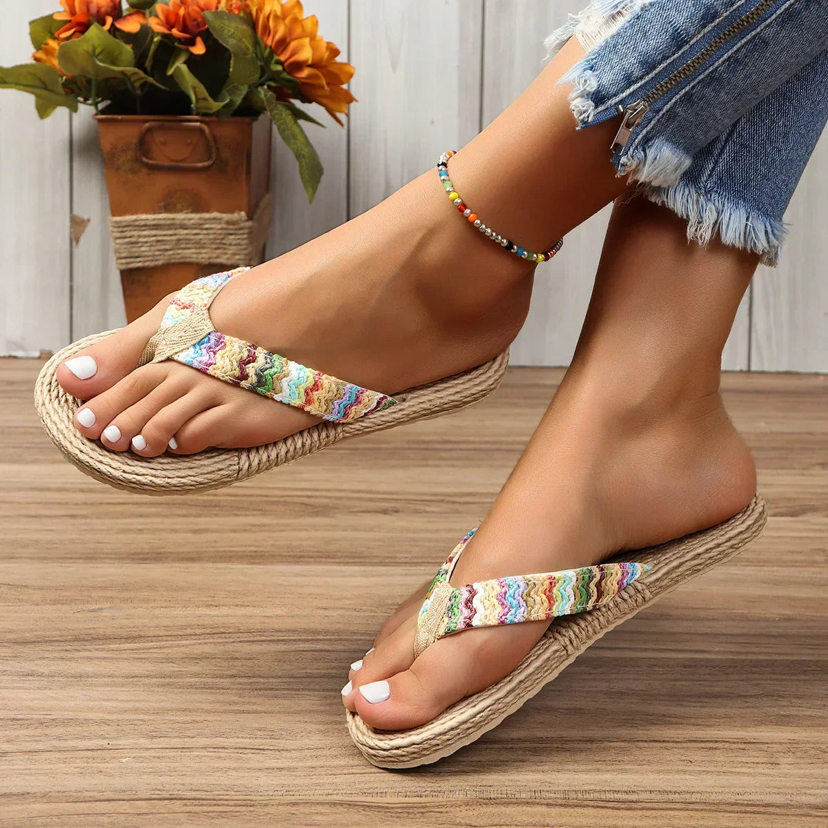 Marina | Chanclas Trenzadas