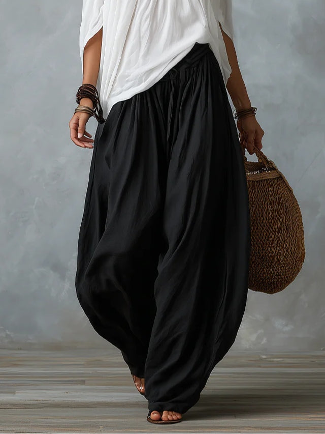 Isabel | Conjunto bohemio fluido con pantalón farol