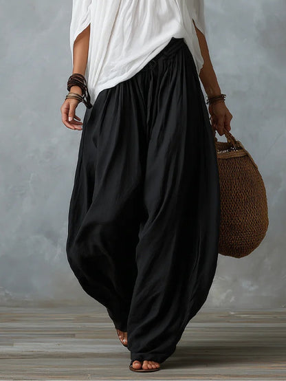 Isabel | Conjunto bohemio fluido con pantalón farol