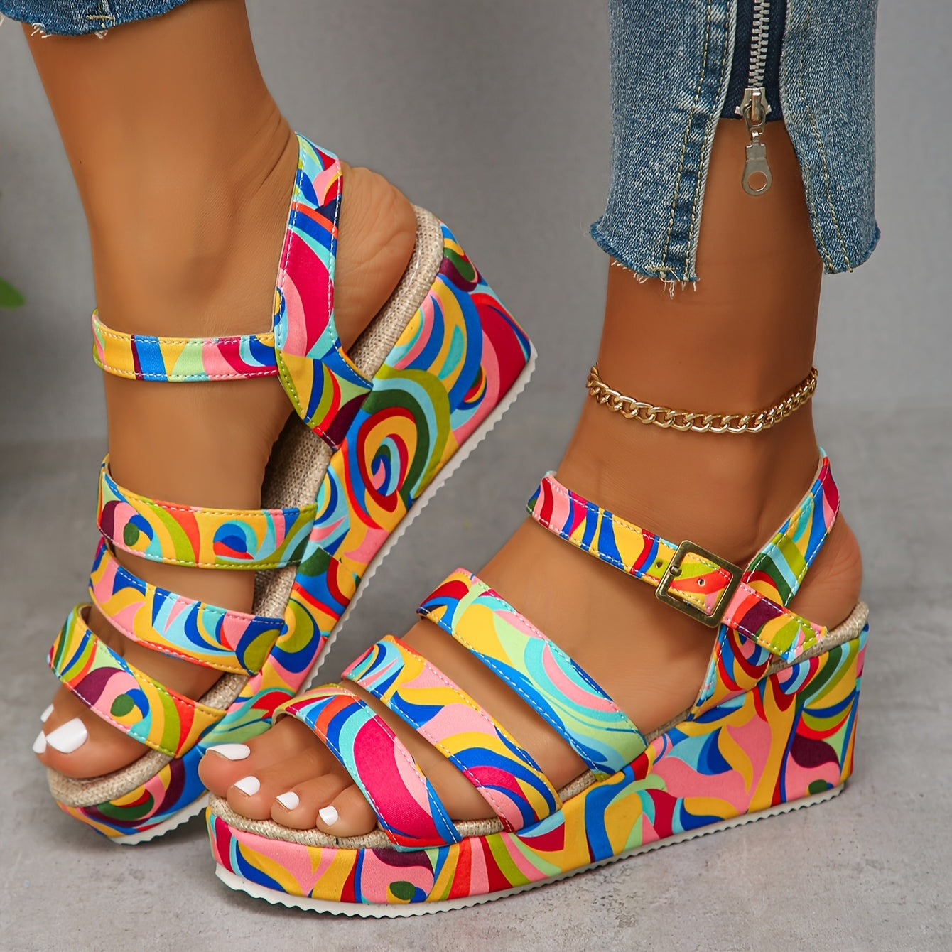 Selora | Sandalias de plataforma con tira al tobillo