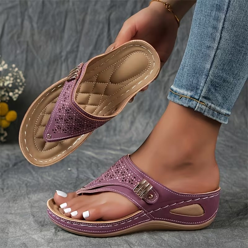 Andrea | Sandalias con cuña confort y sujeción
