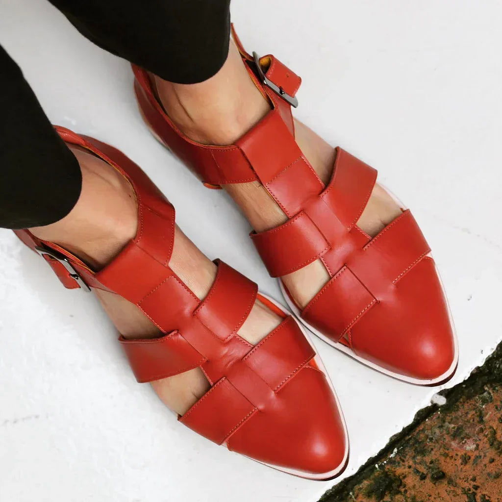 SANDALIAS TRENZADAS DE PUNTA
