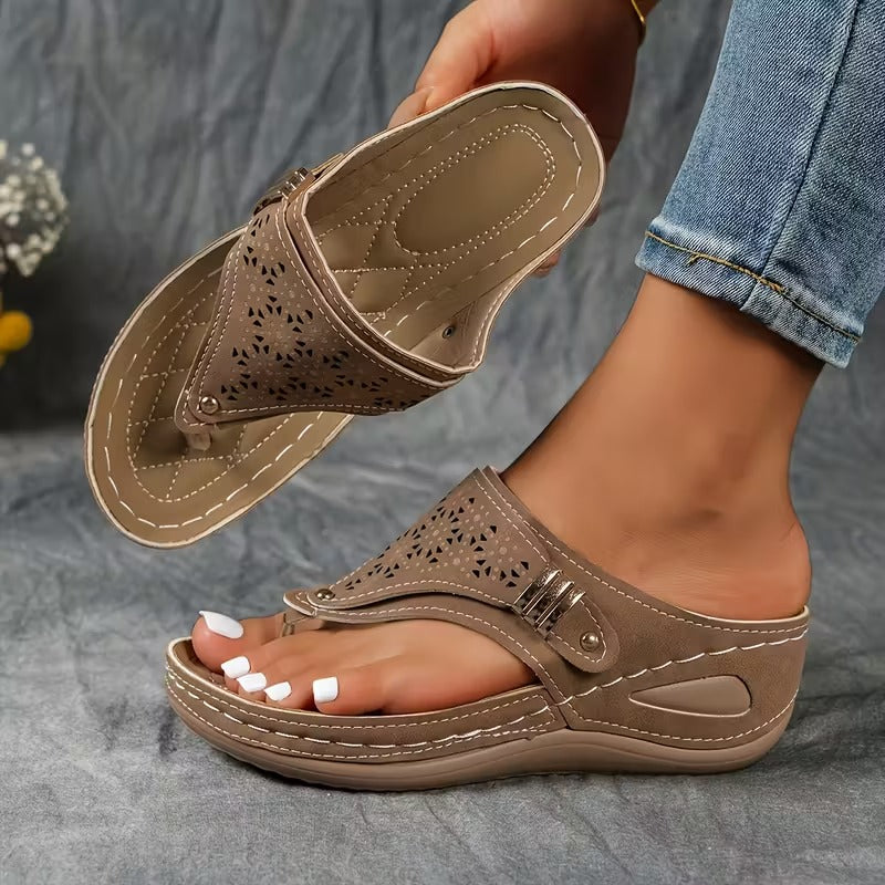 Andrea | Sandalias con cuña confort y sujeción