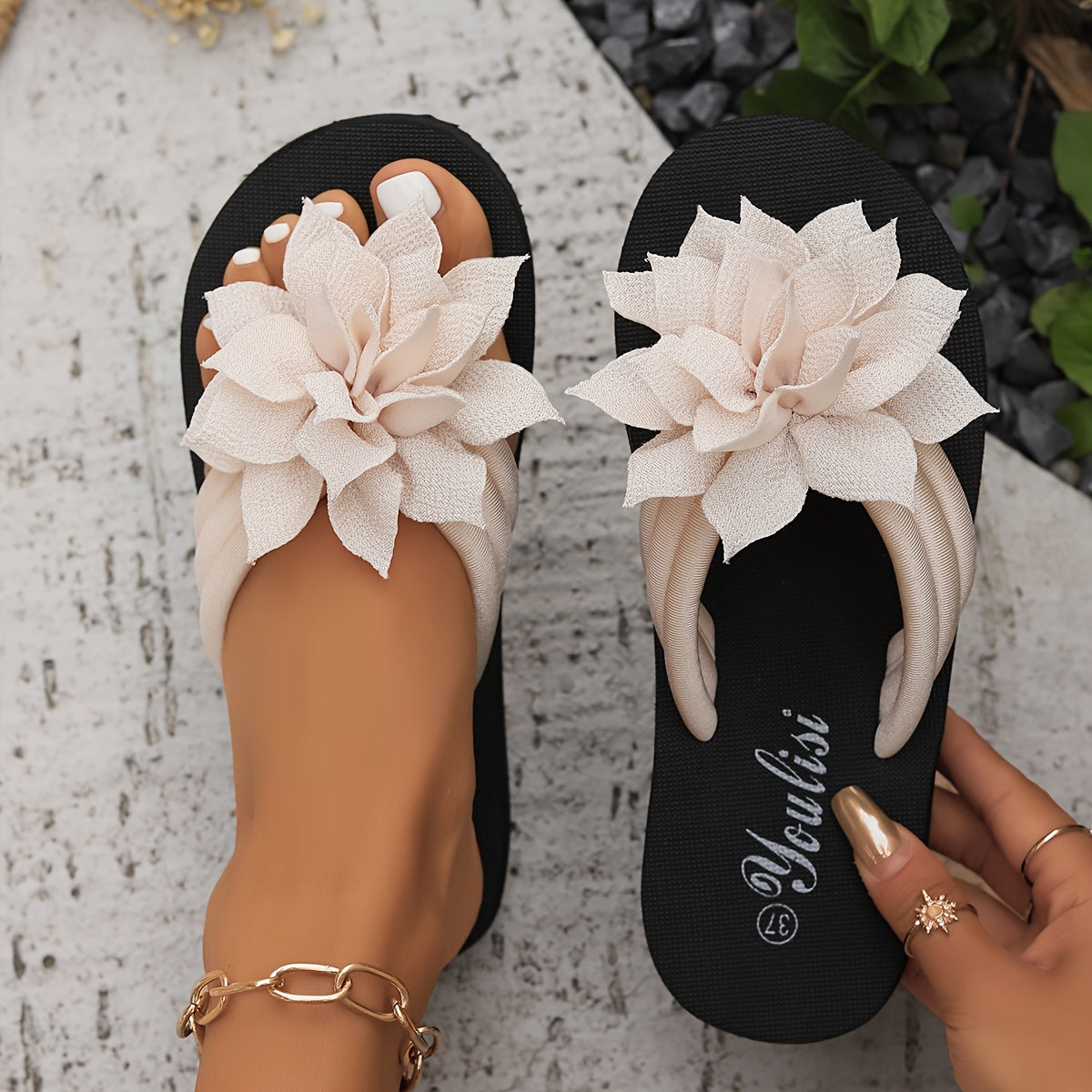 Sandalias Flor Elegante Sandra