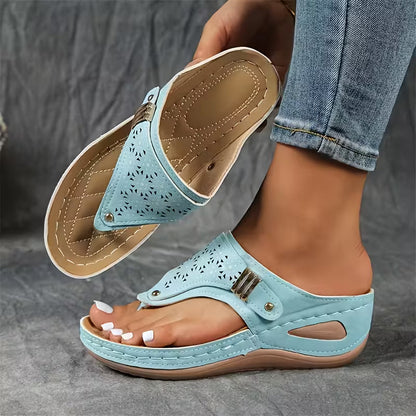 Andrea | Sandalias con cuña confort y sujeción