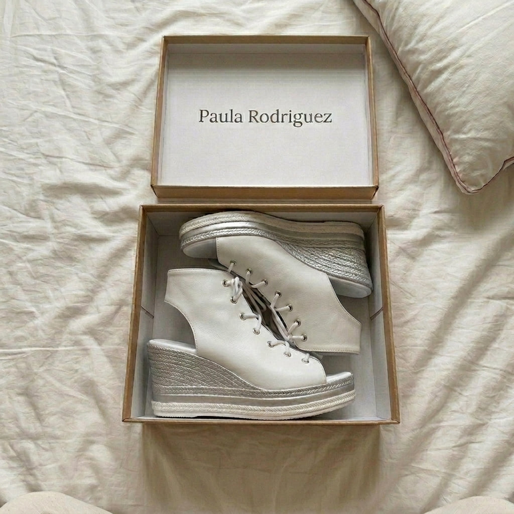 Sandra | Botines de Cuña Abiertos. Diseño Sofisticado para un Confort Inigualable