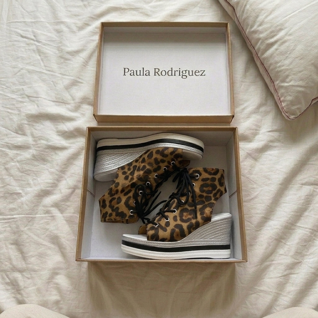 Sandra | Botines de Cuña Abiertos. Diseño Sofisticado para un Confort Inigualable