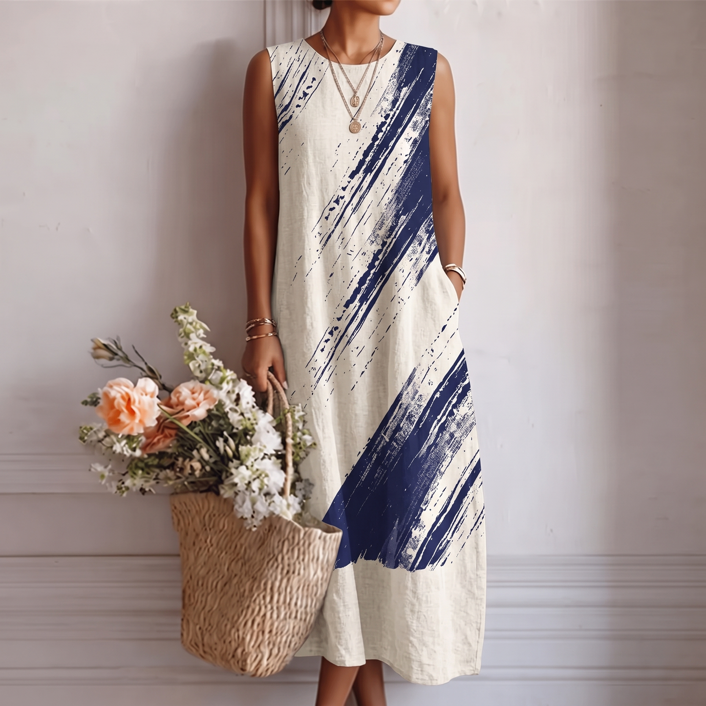 Elin™ | Vestido Midi Elegante para el Día a Día