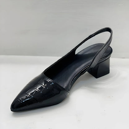 Olga | Zapatos elegantes con tacón cuadrado