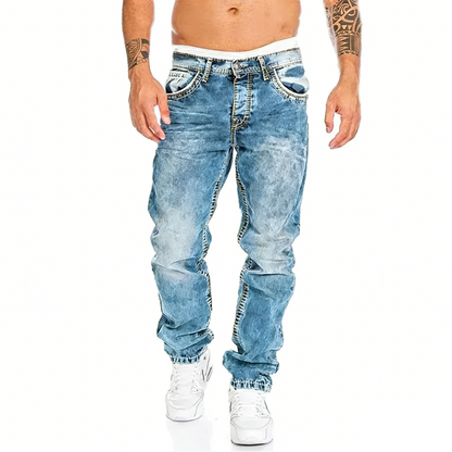 Vaqueros elásticos creativos para hombre, de estilo minimalista, ideales para el verano, estilo emo