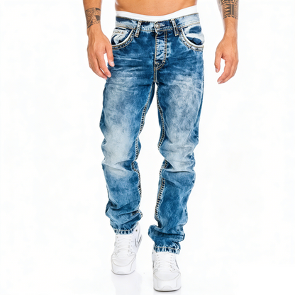 Vaqueros elásticos creativos para hombre, de estilo minimalista, ideales para el verano, estilo emo