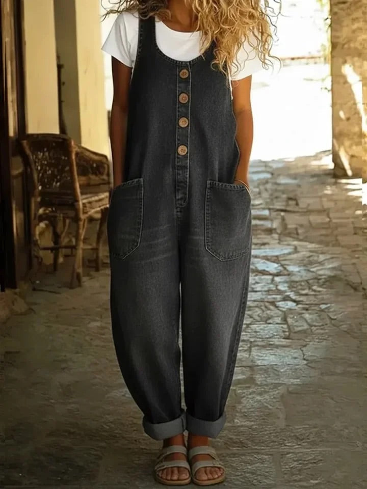 Ruth | Peto vaquero vintage lavado en algodón