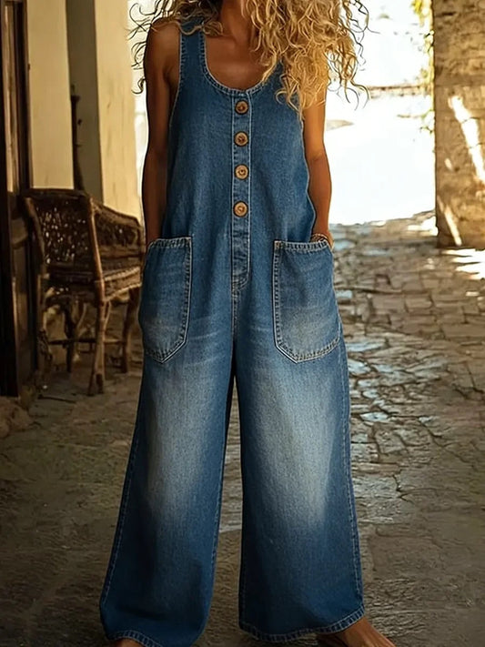 Ruth | Peto vaquero vintage lavado en algodón
