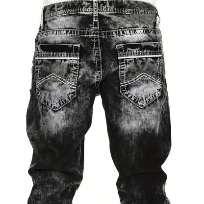 Vaqueros elásticos creativos para hombre, de estilo minimalista, ideales para el verano, estilo emo