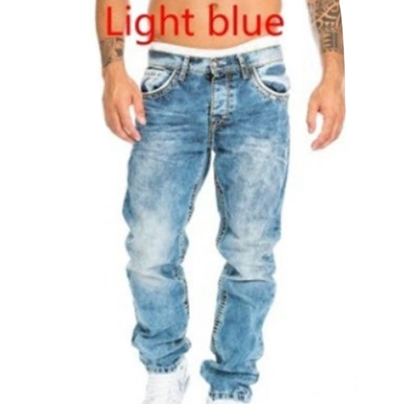 Vaqueros elásticos creativos para hombre, de estilo minimalista, ideales para el verano, estilo emo