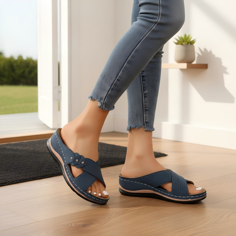 Comfora™ | Sandalias de cuña ligeras y estables para confort todo el día