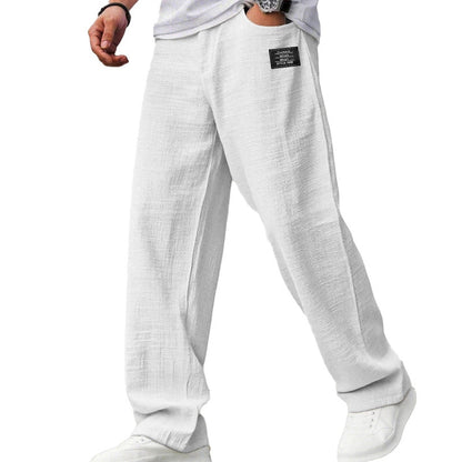 🌞Despertar primaveral: ¡50 % de descuento!☁️Imprescindible para el verano: pantalones de algodón y lino transpirables para hombre: máxima comodidad y estilo