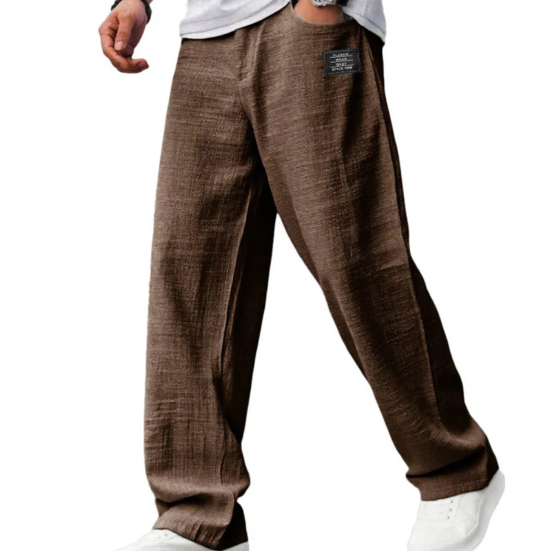 🌞Despertar primaveral: ¡50 % de descuento!☁️Imprescindible para el verano: pantalones de algodón y lino transpirables para hombre: máxima comodidad y estilo