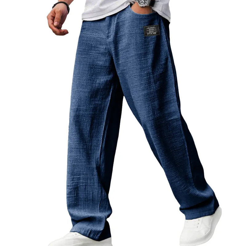 🌞Despertar primaveral: ¡50 % de descuento!☁️Imprescindible para el verano: pantalones de algodón y lino transpirables para hombre: máxima comodidad y estilo