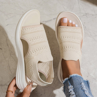 Anne™ | Sandalen met platform, van ademend materiaal voor dames