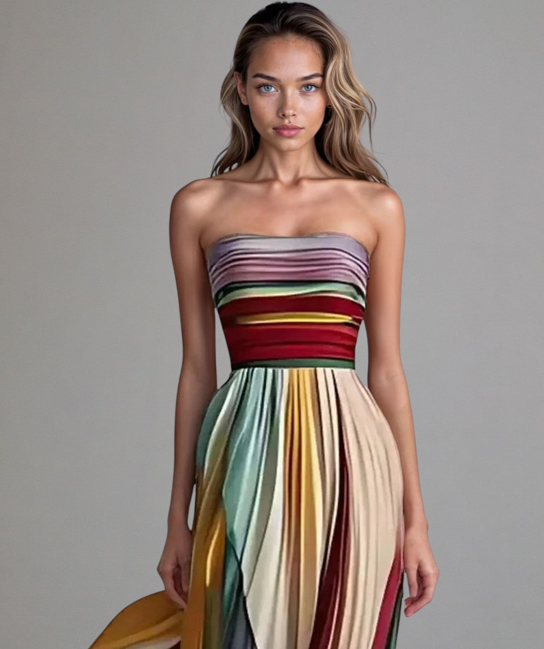 Tamara™ | Vestido evasé sin tirantes