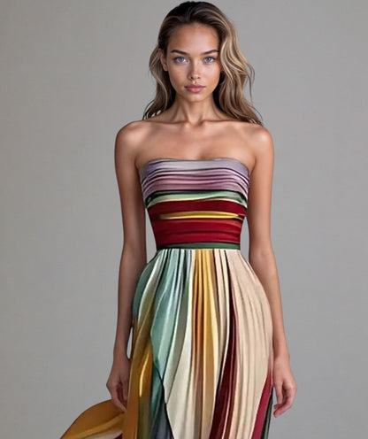 Tamara™ | Vestido evasé sin tirantes