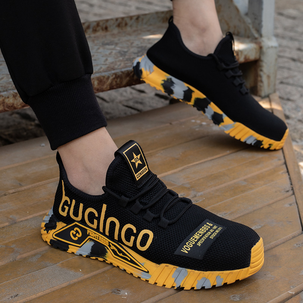 Diego - Zapatilla masculina de seguridad ligera y transpirable de Valerina Milano